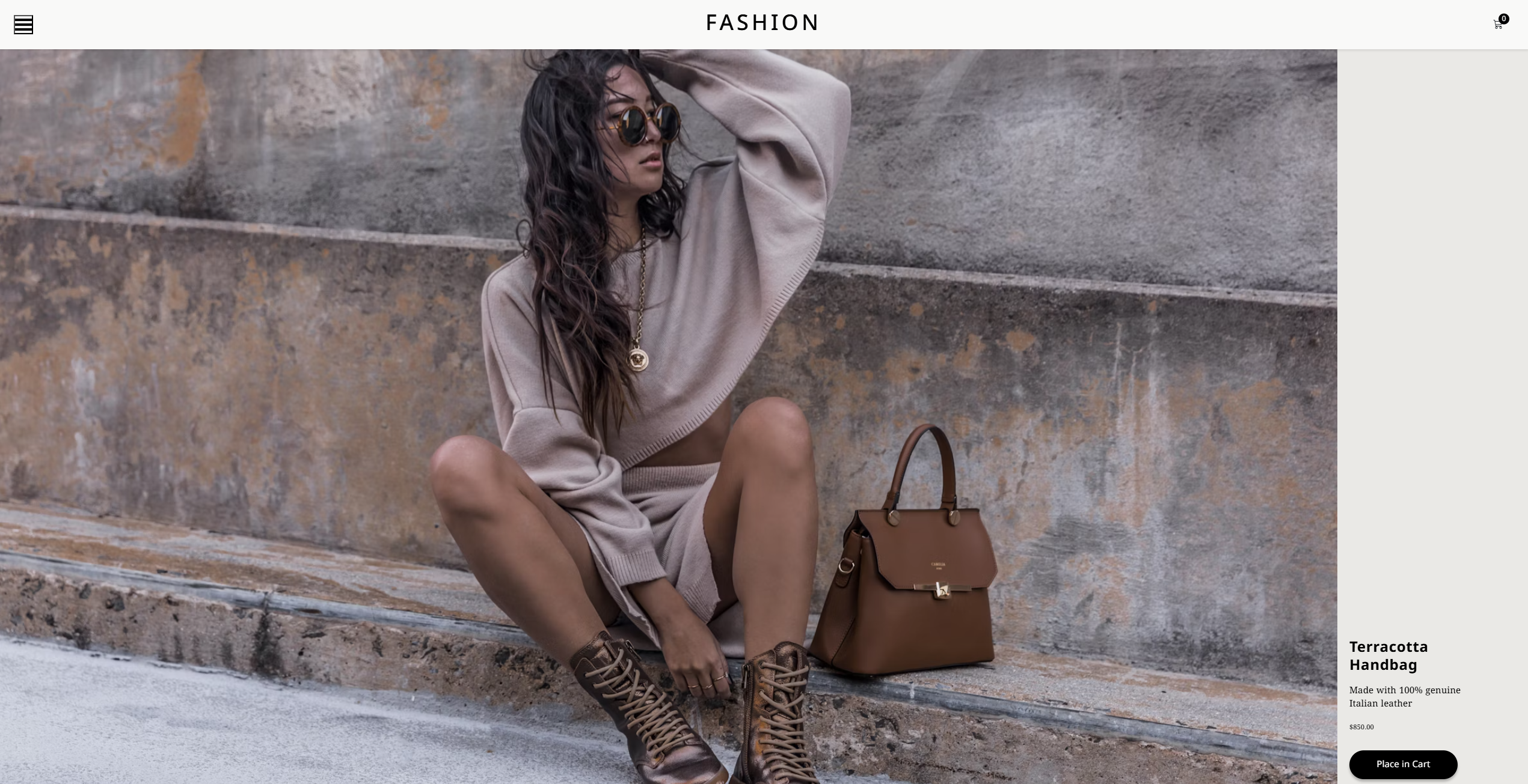 FASHION Website Screenshot
