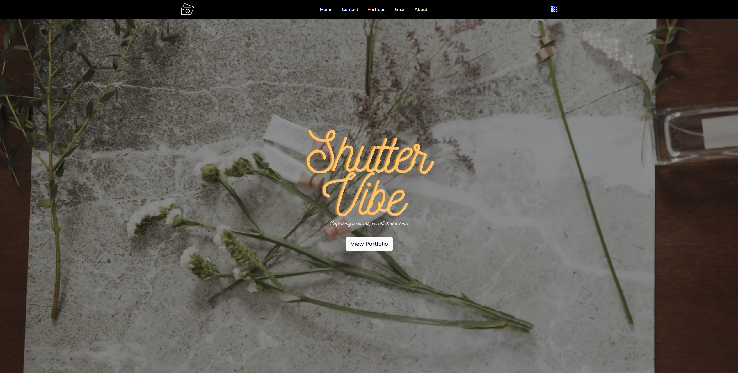 ShutterVibe Website Screenshot