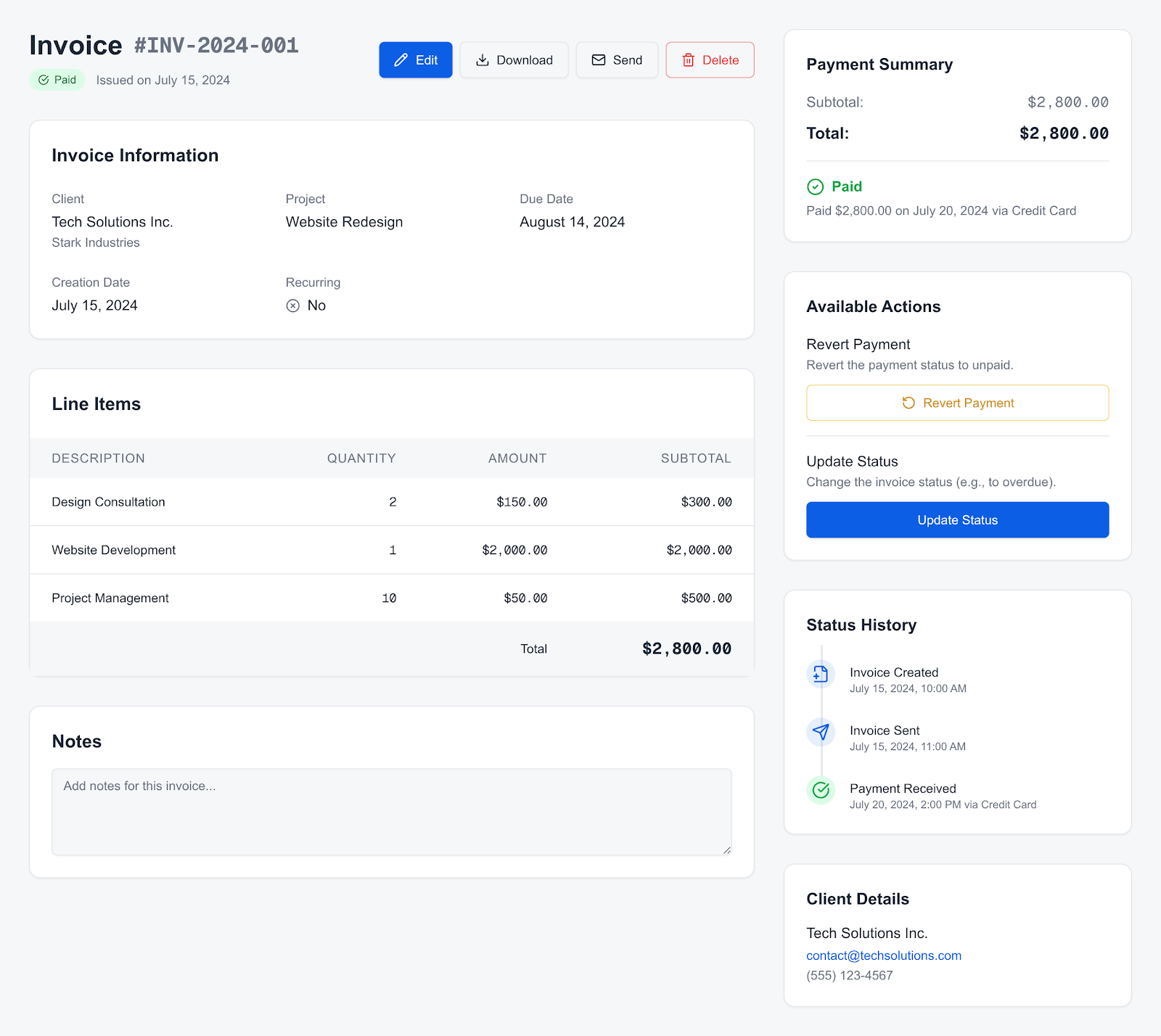 Super Secret SAAS Application - An invoicing tool that utilizes API's that can send emails to users and clients to make freelancers lives easier